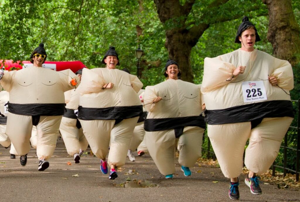 course de sumo : Illustration de l'article sur les catégories de poids dans le running  